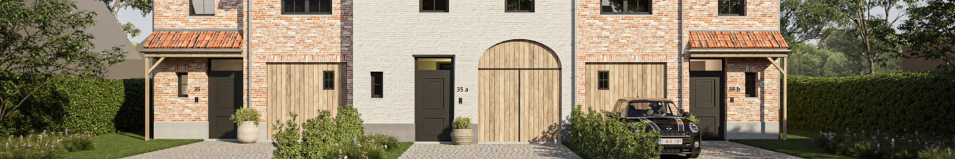 Nieuwbouw verkopen - redering gevelaanzichten