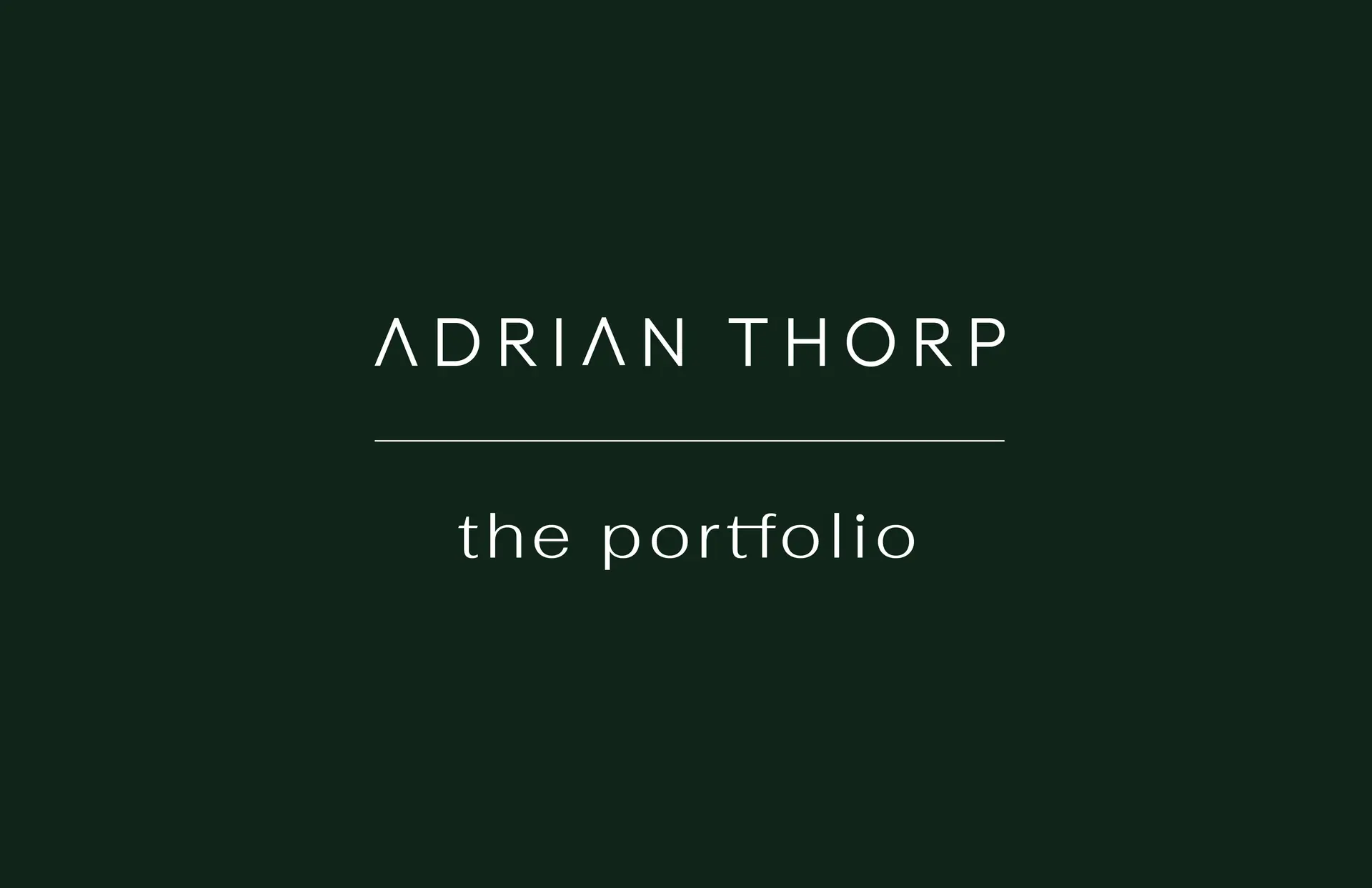 The Portfolio green background